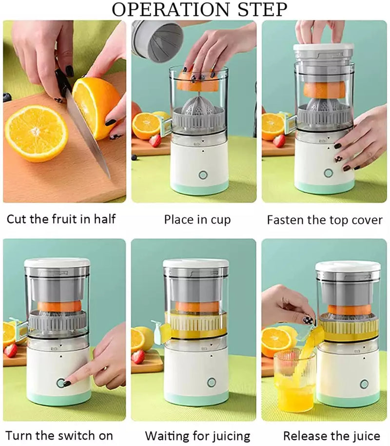 Exprimidor Eléctrico Portátil de Naranja y Frutas