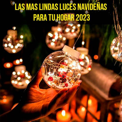 LUCES ESFERAS DECORATIVAS NAVIDEÑAS